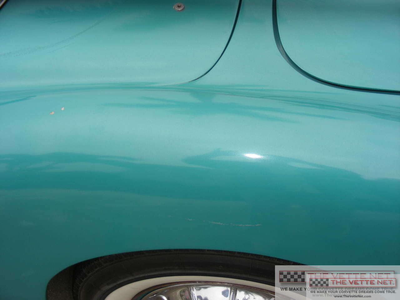 1960 Corvette Convertible Tasco Turquoise White Coves