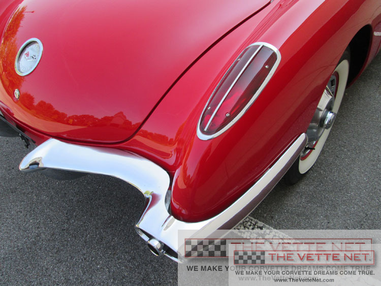 1960 Corvette Convertible Red with White Coves