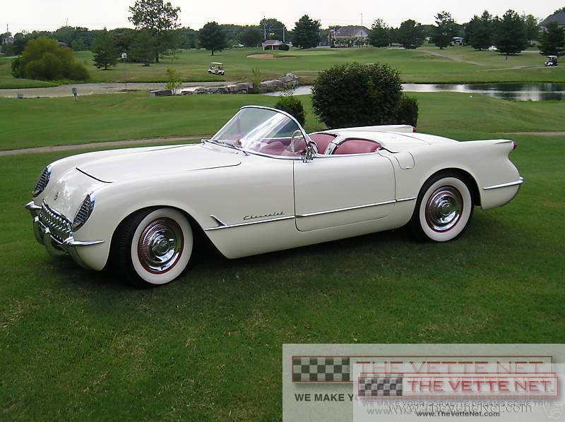 1953 Corvette Convertible Original Pearl White