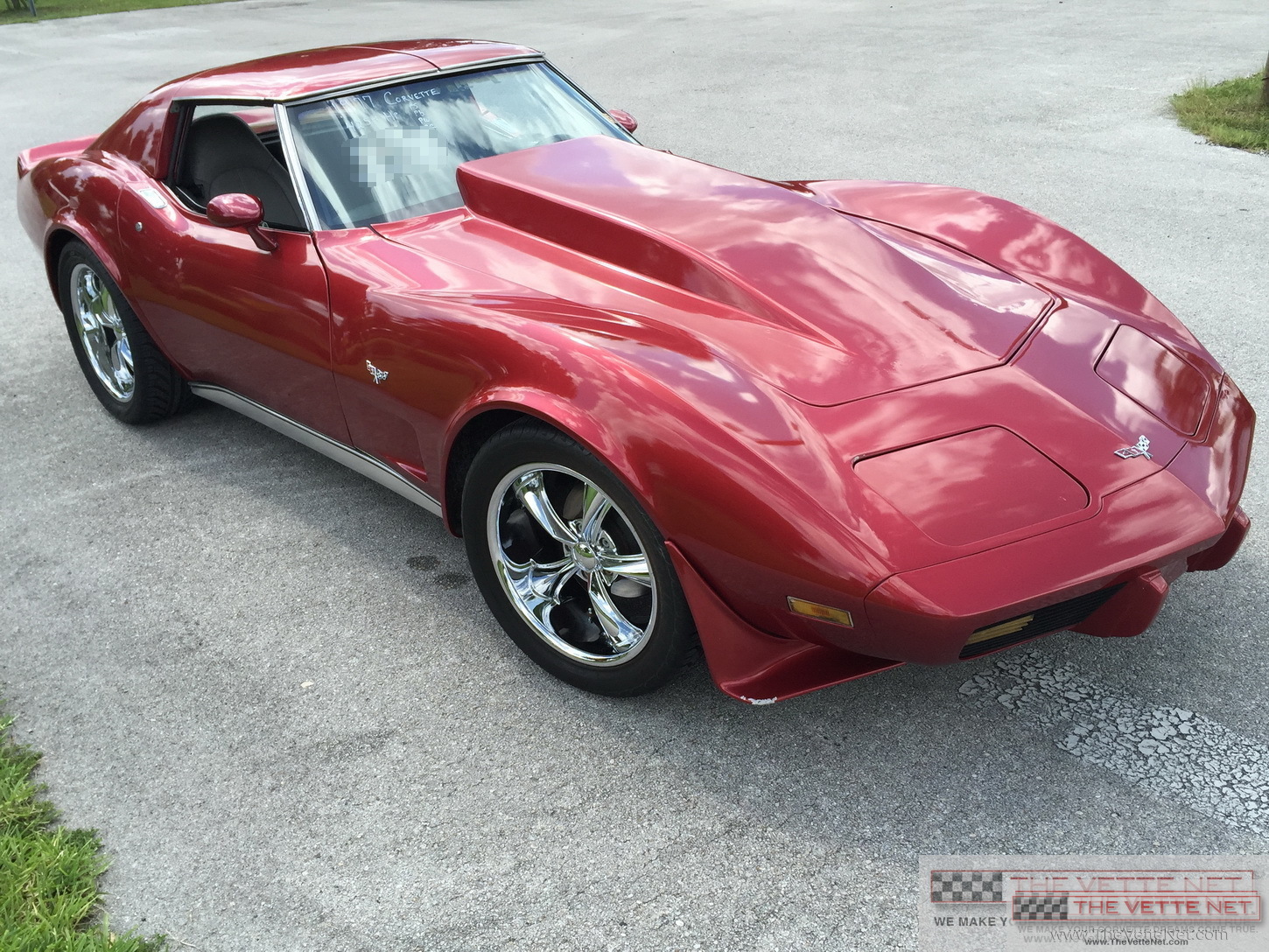 1977 Corvette T-Top Dark Red