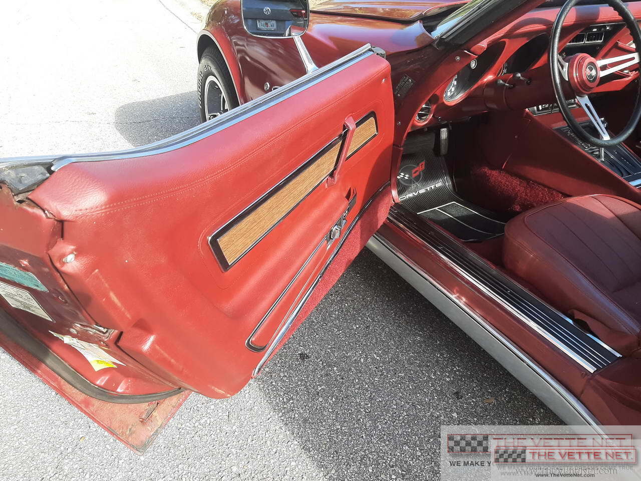 1974 Corvette T-Top Dark Red