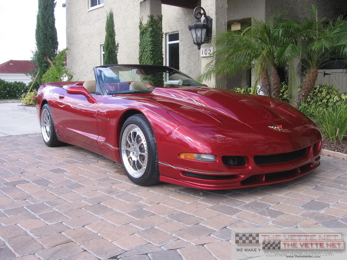 2002 Corvette Convertible Magnetic Red Custom