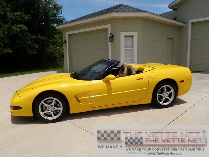 2000 Corvette Convertible Millennium Yellow